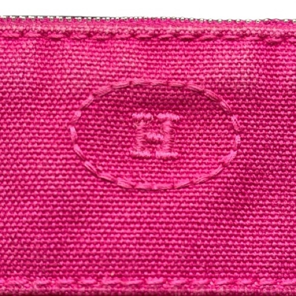 HOST PICK(02/28) Hermès Authenticated Toile Bolide 20 Pochette Canvas Pouch Pink - Picture 3 of 7